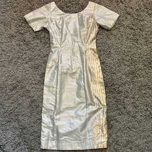 Vintage Silver Wiggle Dress
